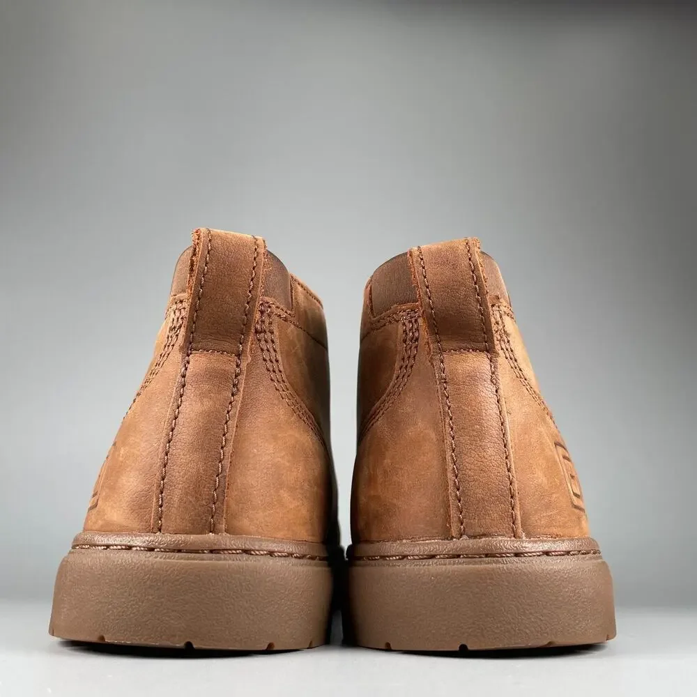 5.11 Tactical Men's 7.5 Chukka Boots Brown Leather Vibram Ankle Lace Up Shoe EUC
